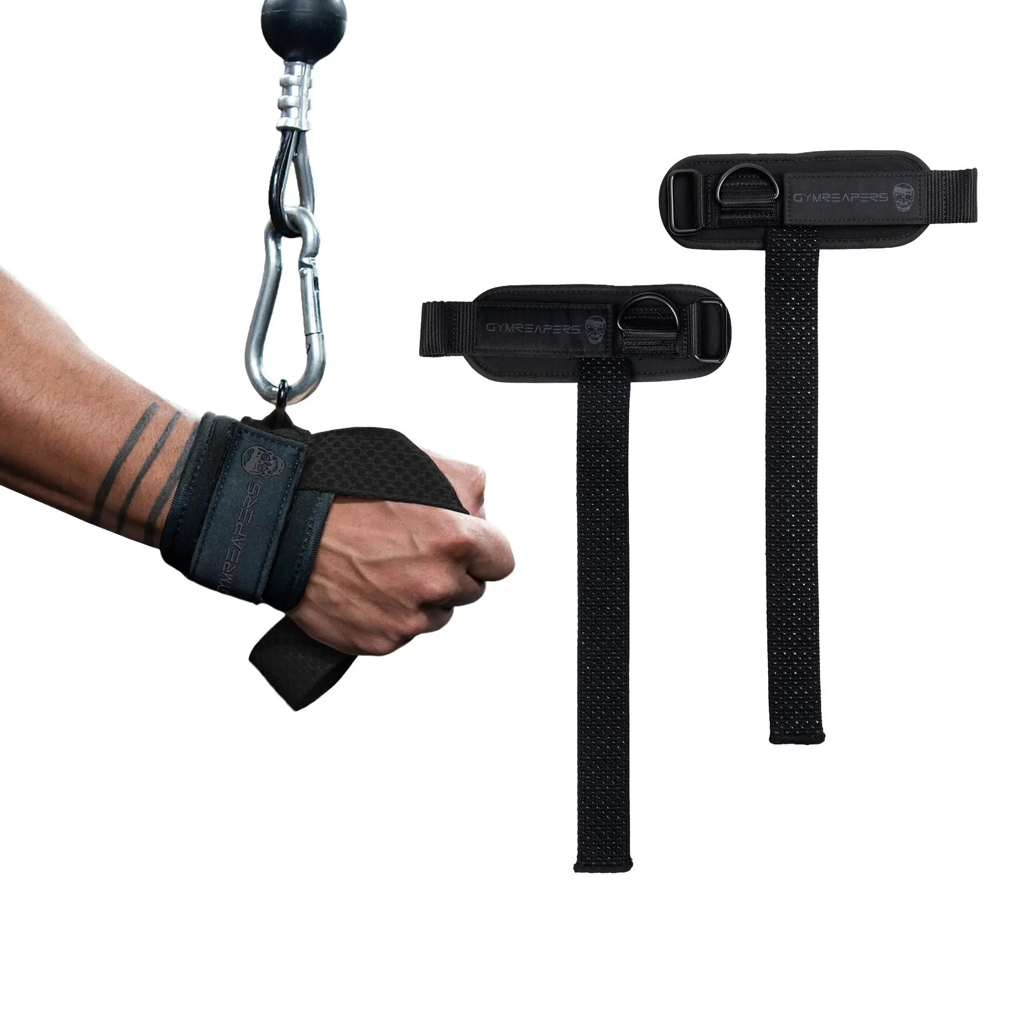 GymReapers Lifting Strap + Cuff/D Ring